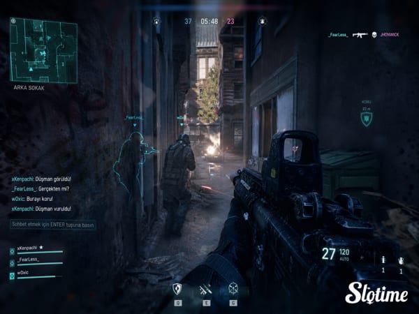Slotime FPS Oyunu - Takım Tabanlı Atıcı Maç Görüntüsü