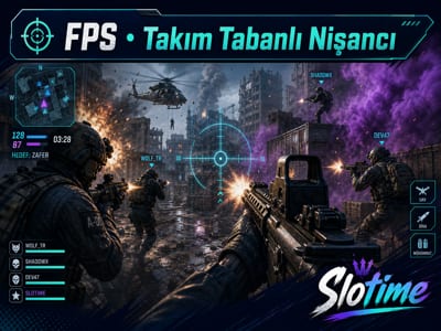 Slotime FPS Oyunu - Takım Tabanlı Birinci Şahıs Atıcı